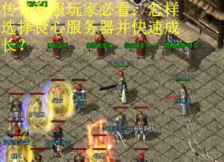 传奇私服玩家必看：怎样选择良心服务器并快速成长？