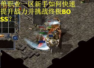 单职业一区新手如何快速提升战力并挑战终极BOSS？