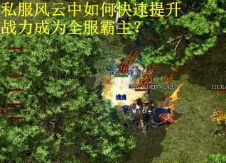 私服风云中如何快速提升战力成为全服霸主? 私服风云中如何快速提升战力成为全服霸主?